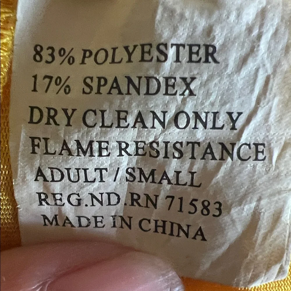 #1659** Yellow "Kill Bill" Track Suit Jacket and Pants - Picture 10 of 13